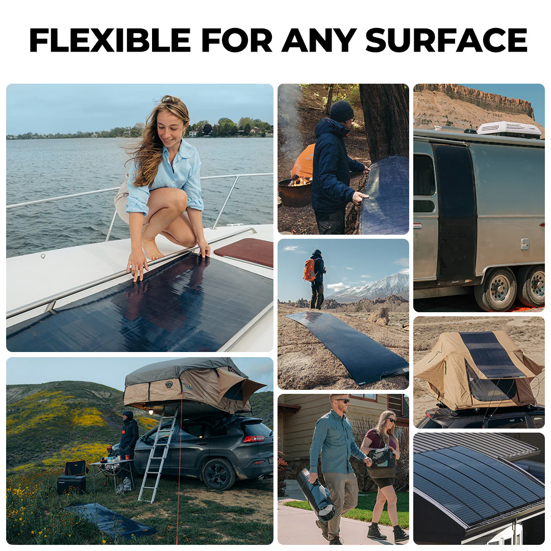 Yuma 100W CIGS Thin-film Flexible Solar Panel with Tape (Long Version) - Image 4