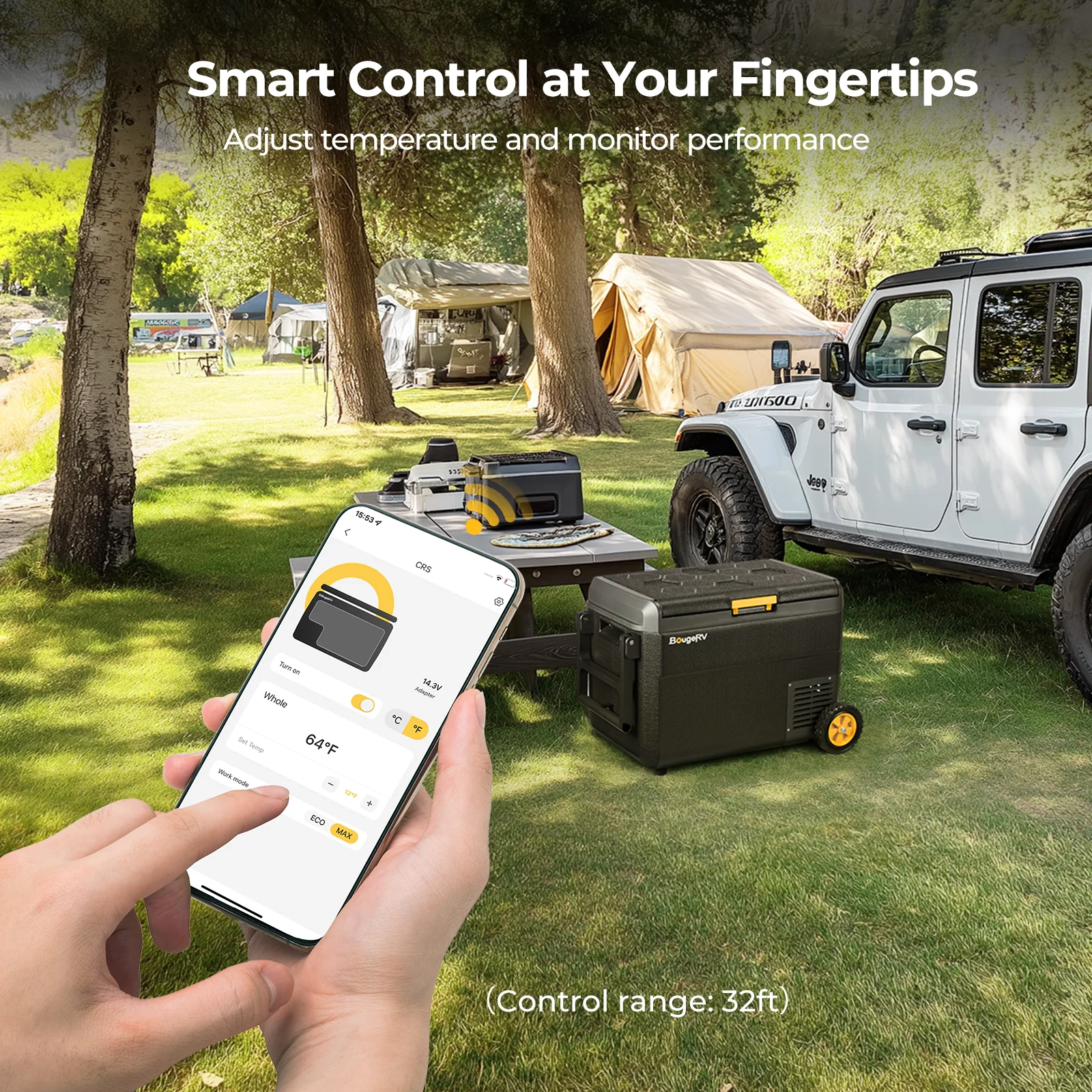 BougeRV CRS 53QT 12 Volt Portable Car Fridge - Image 9