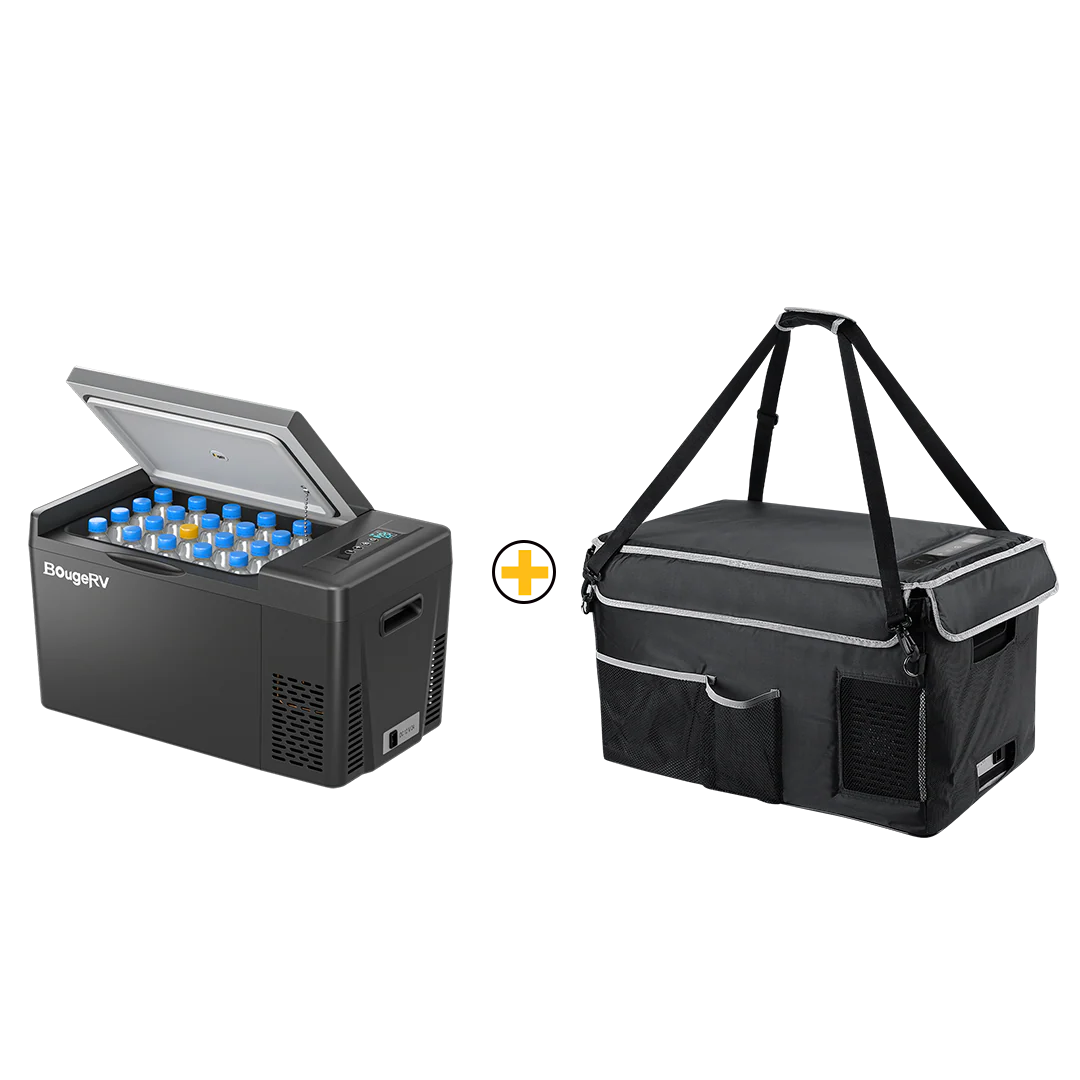 BougeRV 12V 23 Quart Portable Fridge Black For Travel - Image 7