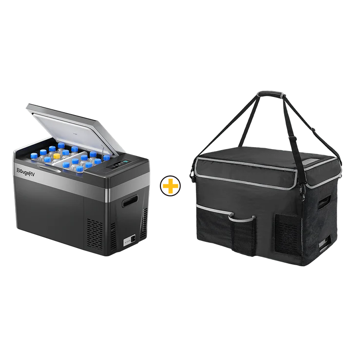 BougeRV 12V 30 Quart (28L) Portable Fridge Black - Image 7