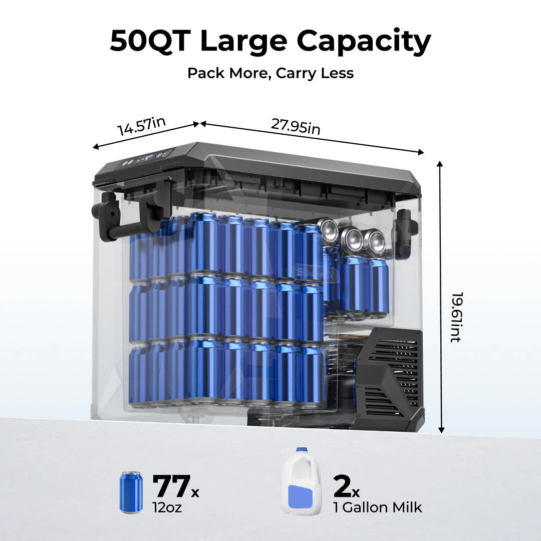 BougeRV ASPEN S50 12V 50QT Portable Fridge - Image 6