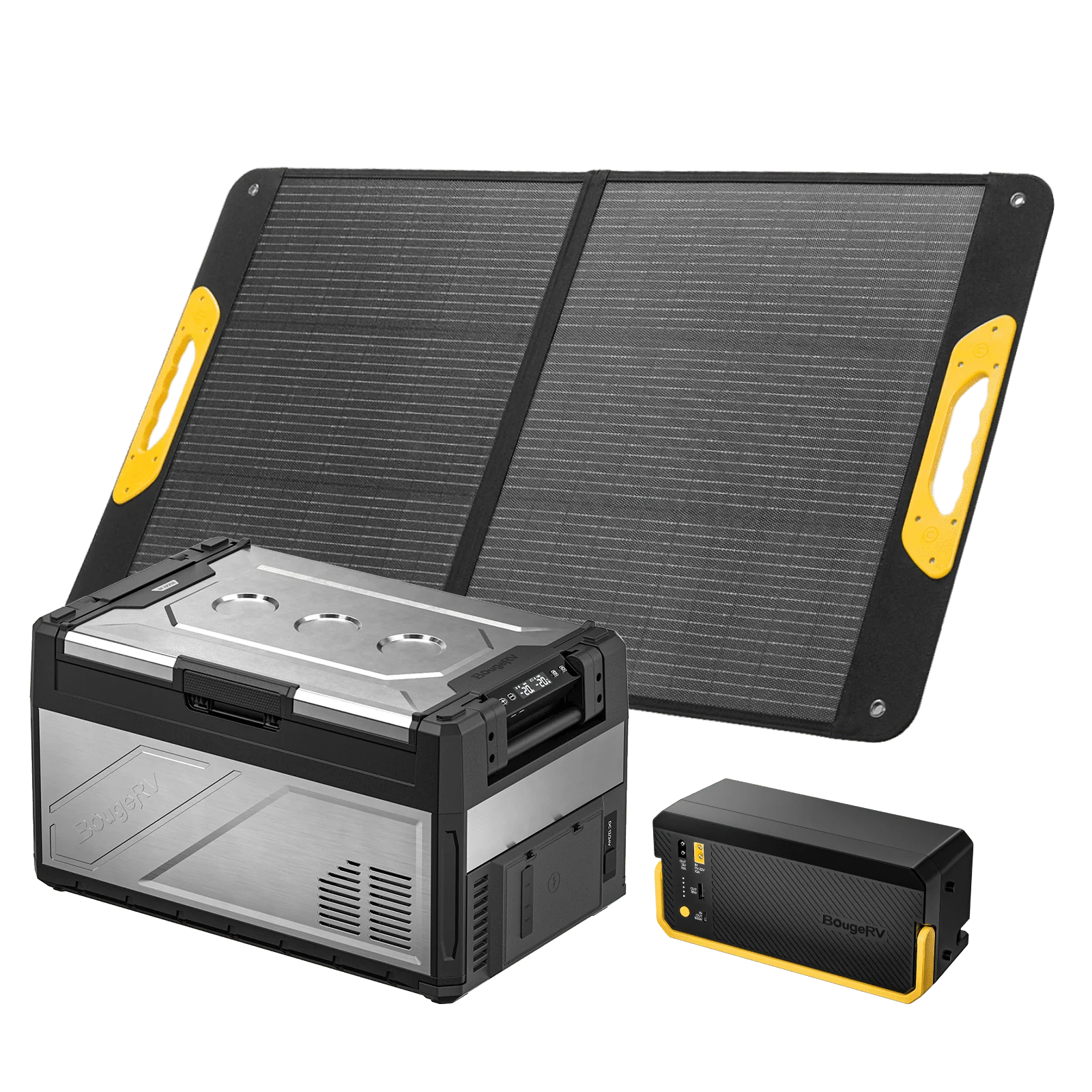 BougeRV New Rocky V3.0 41QT Dual Zone 12V Car Fridge with 240Wh Battery - Image 4