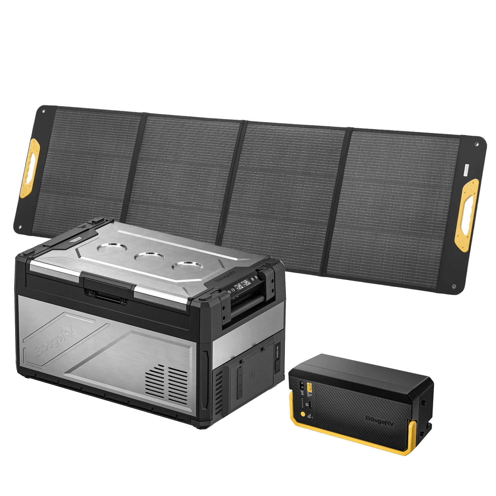 BougeRV New Rocky V3.0 41QT Dual Zone 12V Car Fridge with 240Wh Battery - Image 5