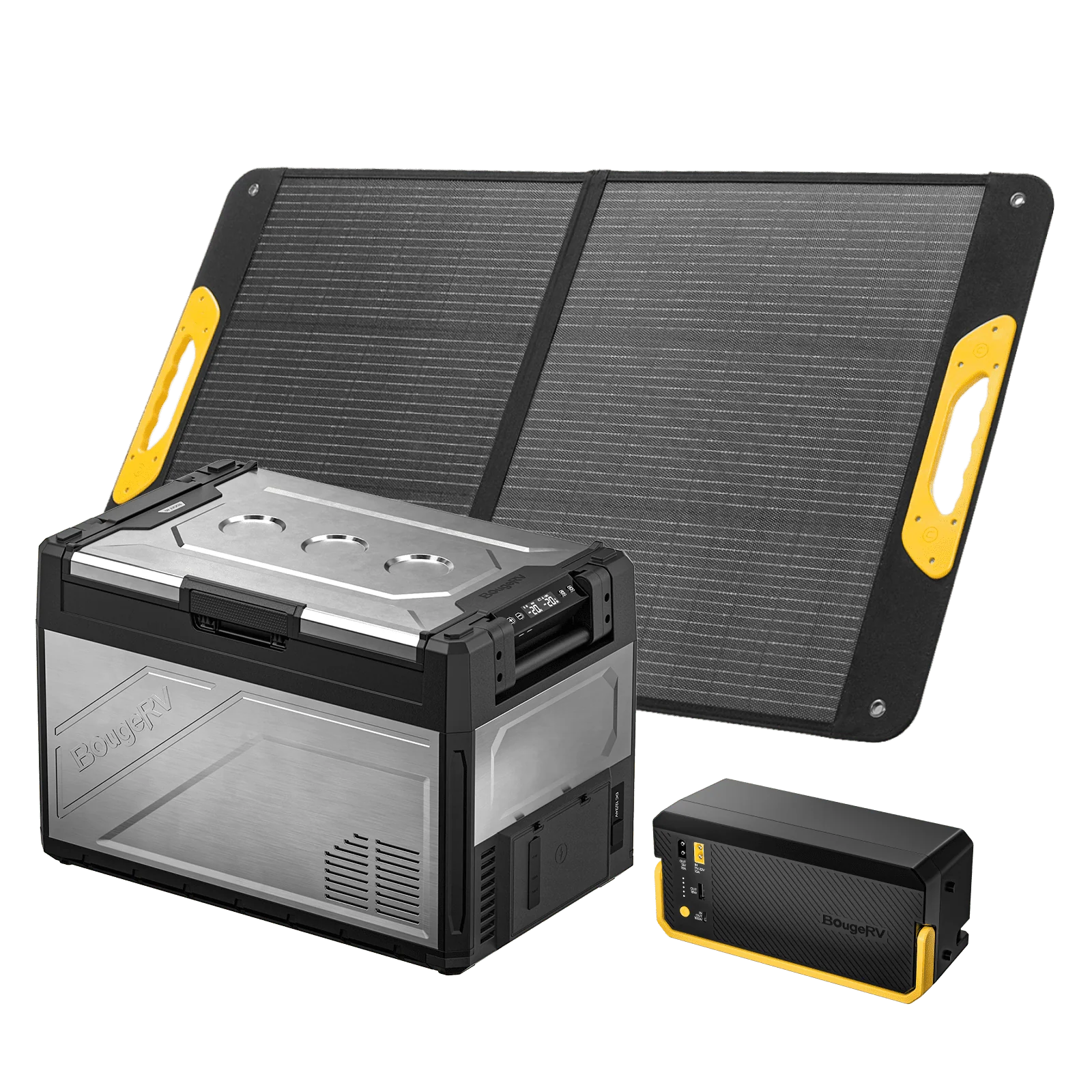 BougeRV New Rocky V3.0 55QT Dual Zone 12V Car Fridge with 240Wh Battery - Image 3