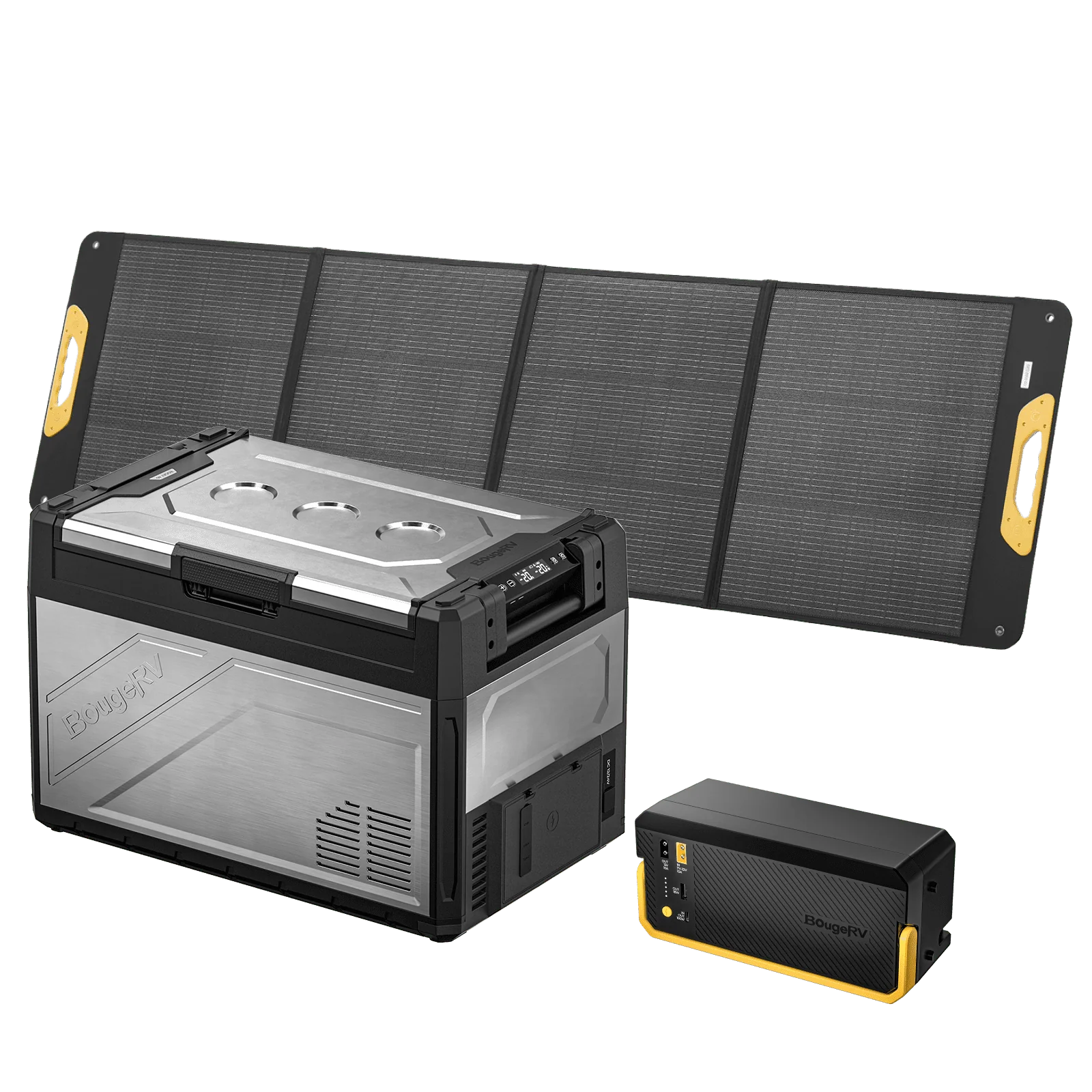 BougeRV New Rocky V3.0 55QT Dual Zone 12V Car Fridge with 240Wh Battery - Image 4