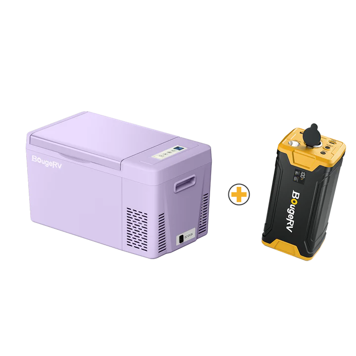 BougeRV 12V 23 Quart Colorful Purple Portable Fridge - Image 11