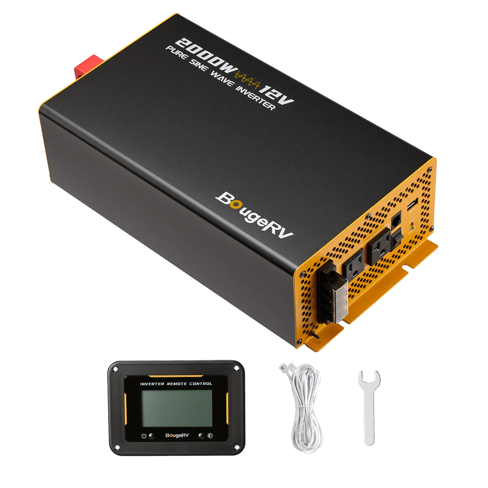 BougeRV 2000W 12V Pure Sine Wave Inverter with Bluetooth - Image 10