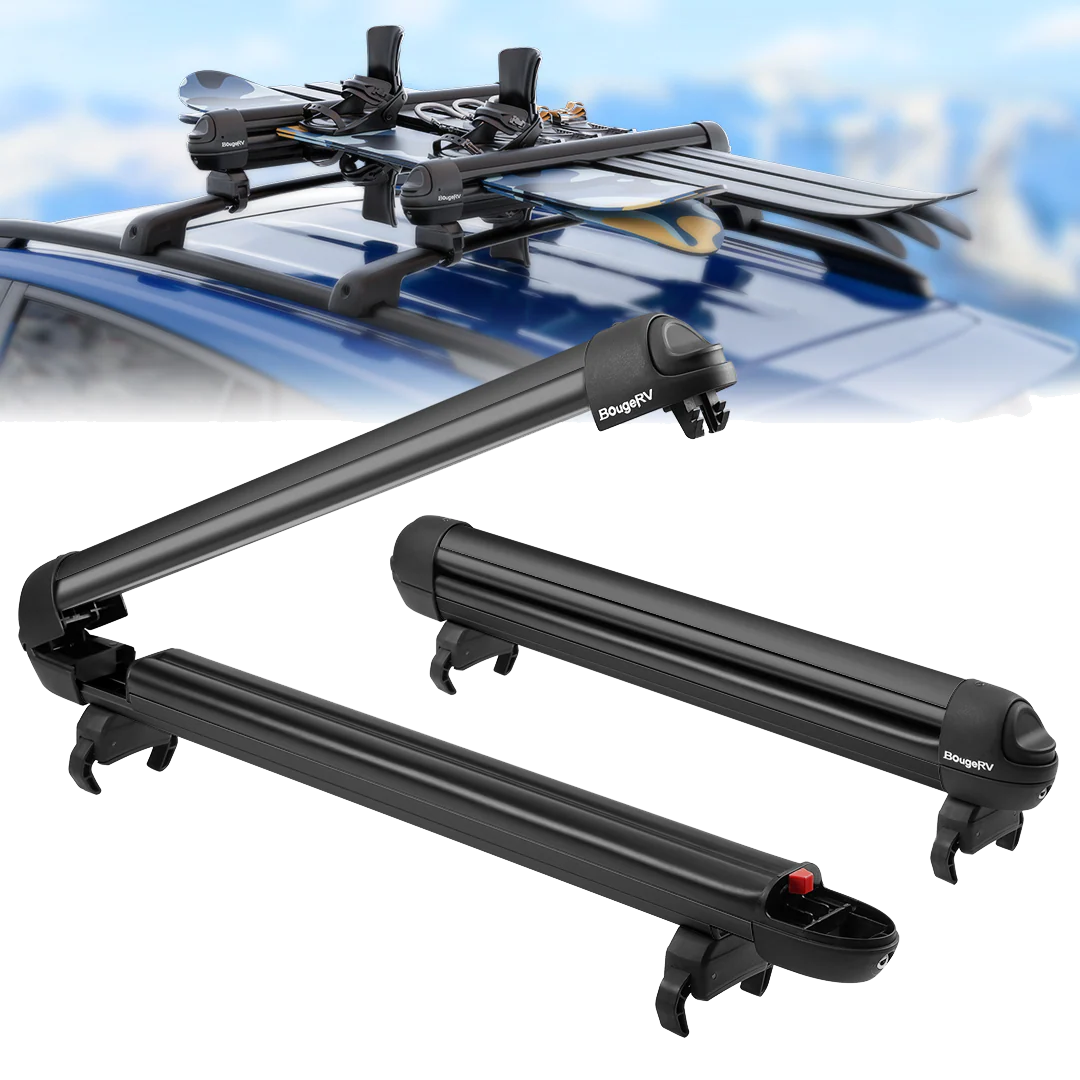 BougeRV 28'' Ski & Snowboard Racks with Anti-Theft Lock - Image 5