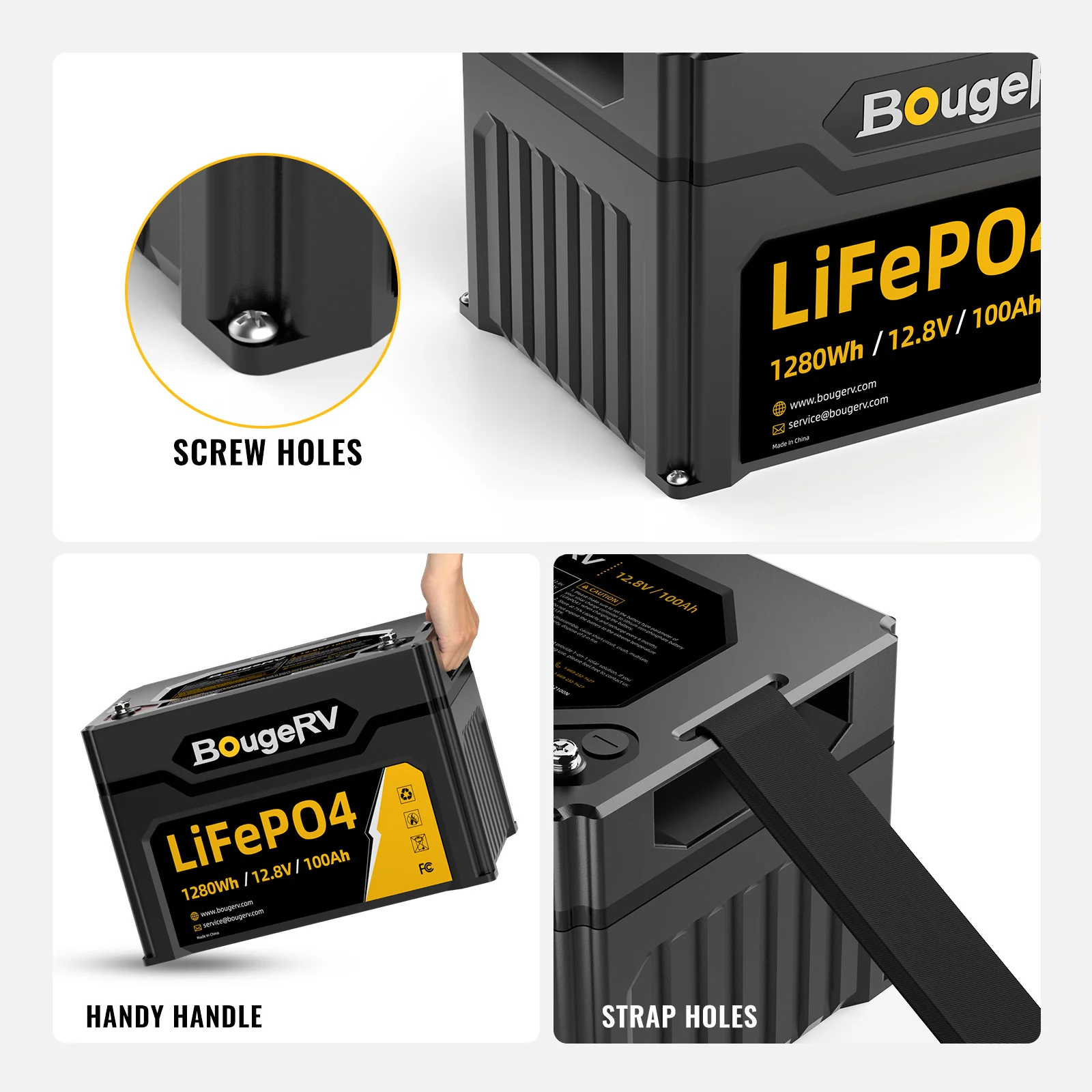 12V 1280Wh/100Ah LiFePO4 Battery - Image 8