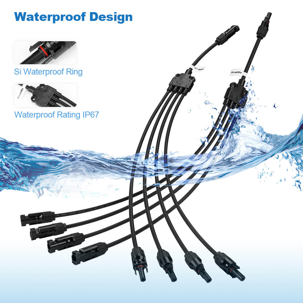 Y Branch Parallel Connectors Extra Long 1 to 4 Solar Cable - Image 8