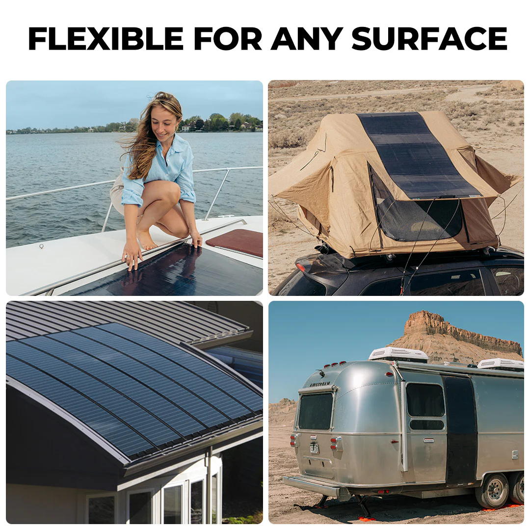 BougeRV 12V 400 Watt CIGS Flexible Solar System Kit (Pre-Punched Holes Version) - Image 8