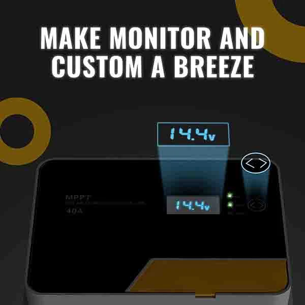 40A MPPT Solar Charge Controller 12V/24V/36V/48V - Image 9