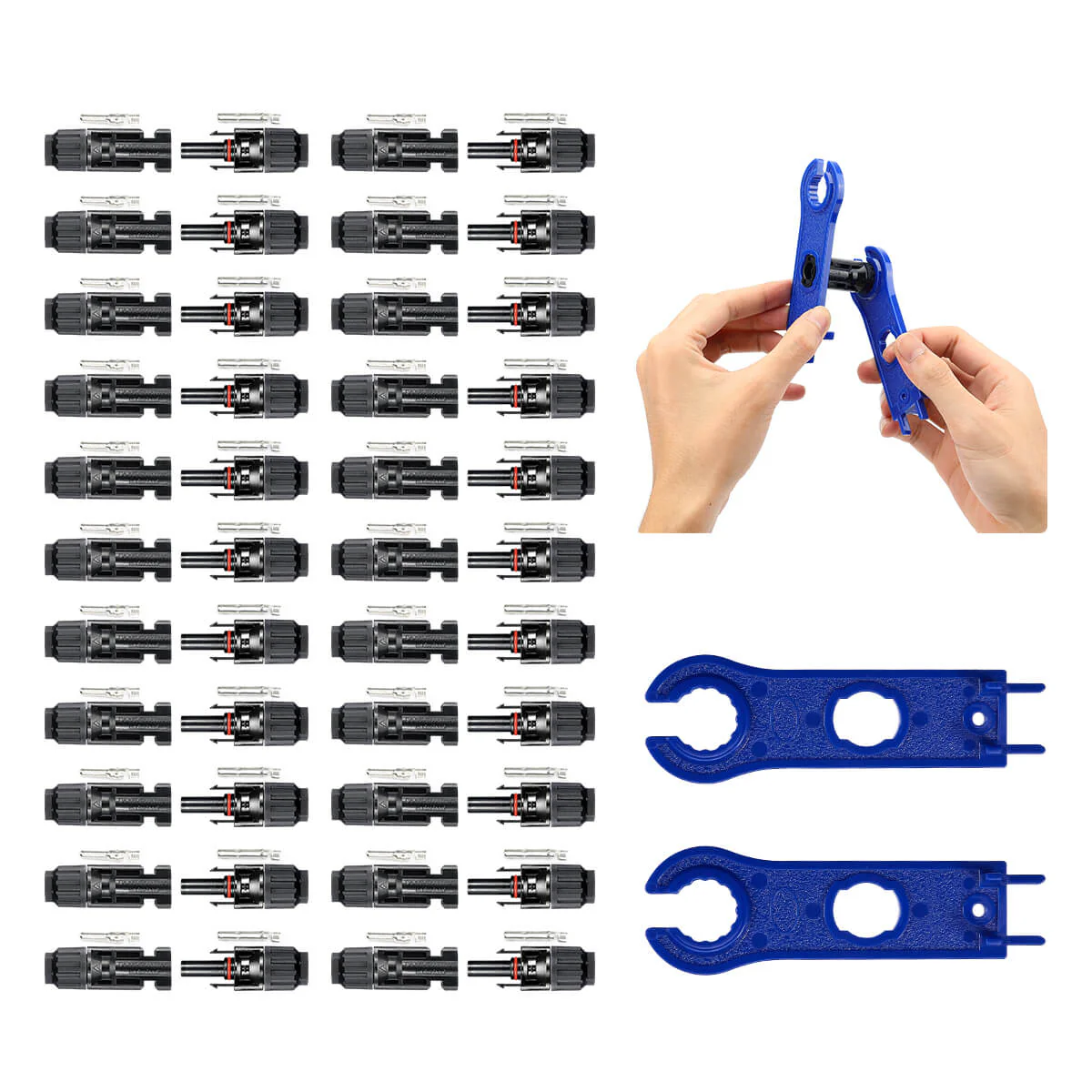 (10AWG) 44PCS Solar Connector with Spanners IP67 Waterproof Male/Female - Image 10