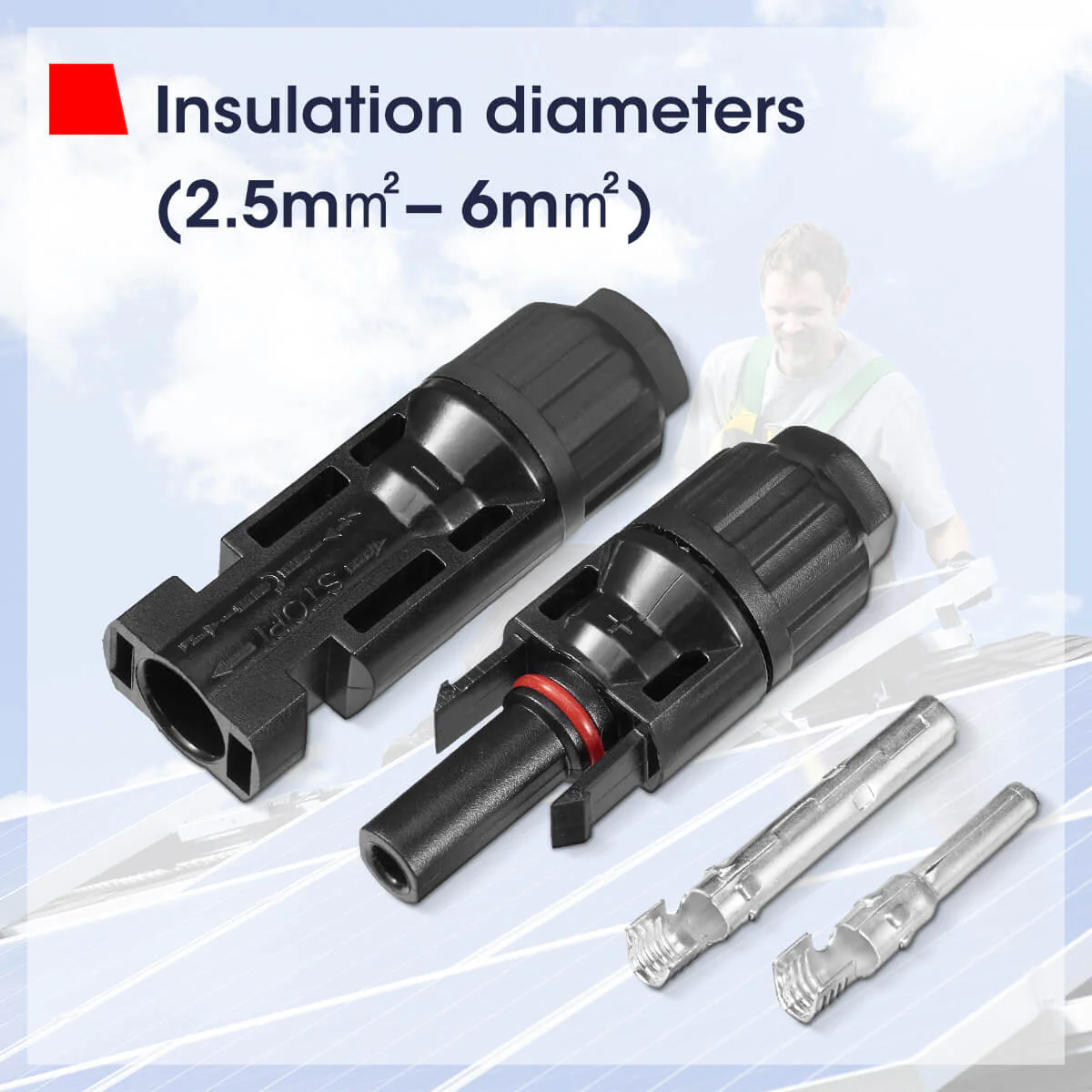 (10AWG) 44PCS Solar Connector with Spanners IP67 Waterproof Male/Female - Image 8