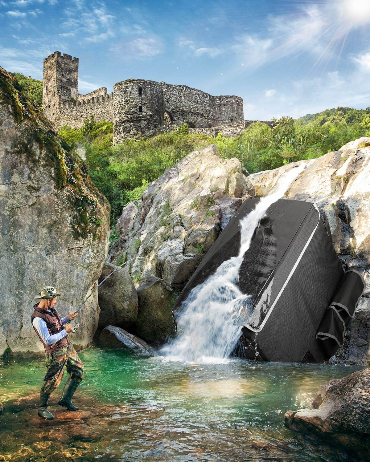 BougeRV 12V 53 Quart (50L) Portable Car Refrigerator Cover - Image 9