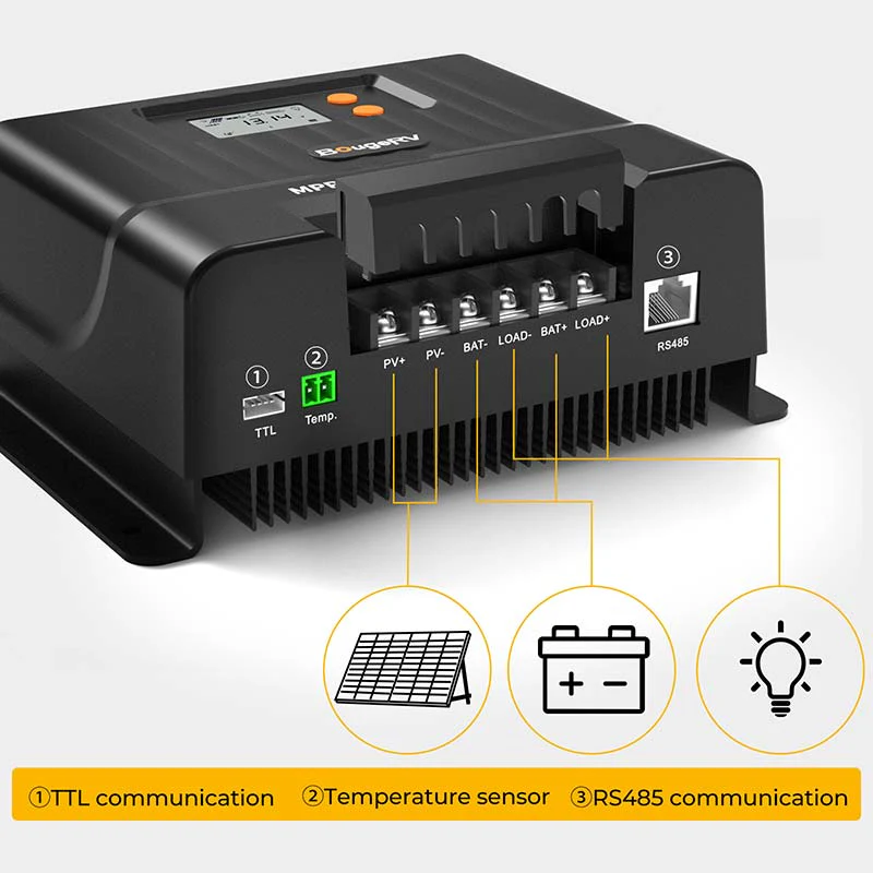 60A MPPT Solar Charge Controller with Bluetooth 12V/24V - Image 7