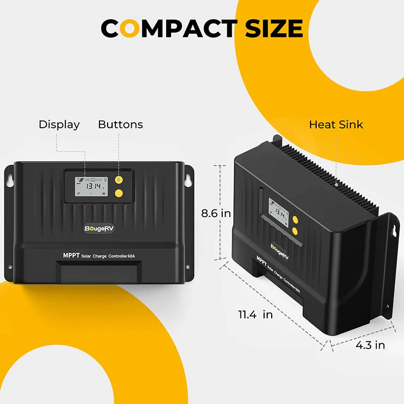 60A MPPT Solar Charge Controller with Bluetooth 12V/24V - Image 8