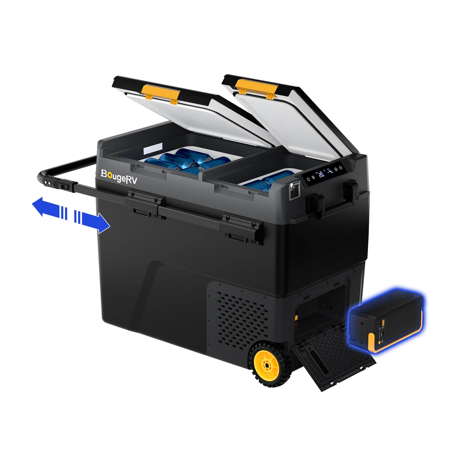 BougeRV New CRD2 V2.0 61QT Dual Zone 12V Portable Fridge Freezer - Image 4
