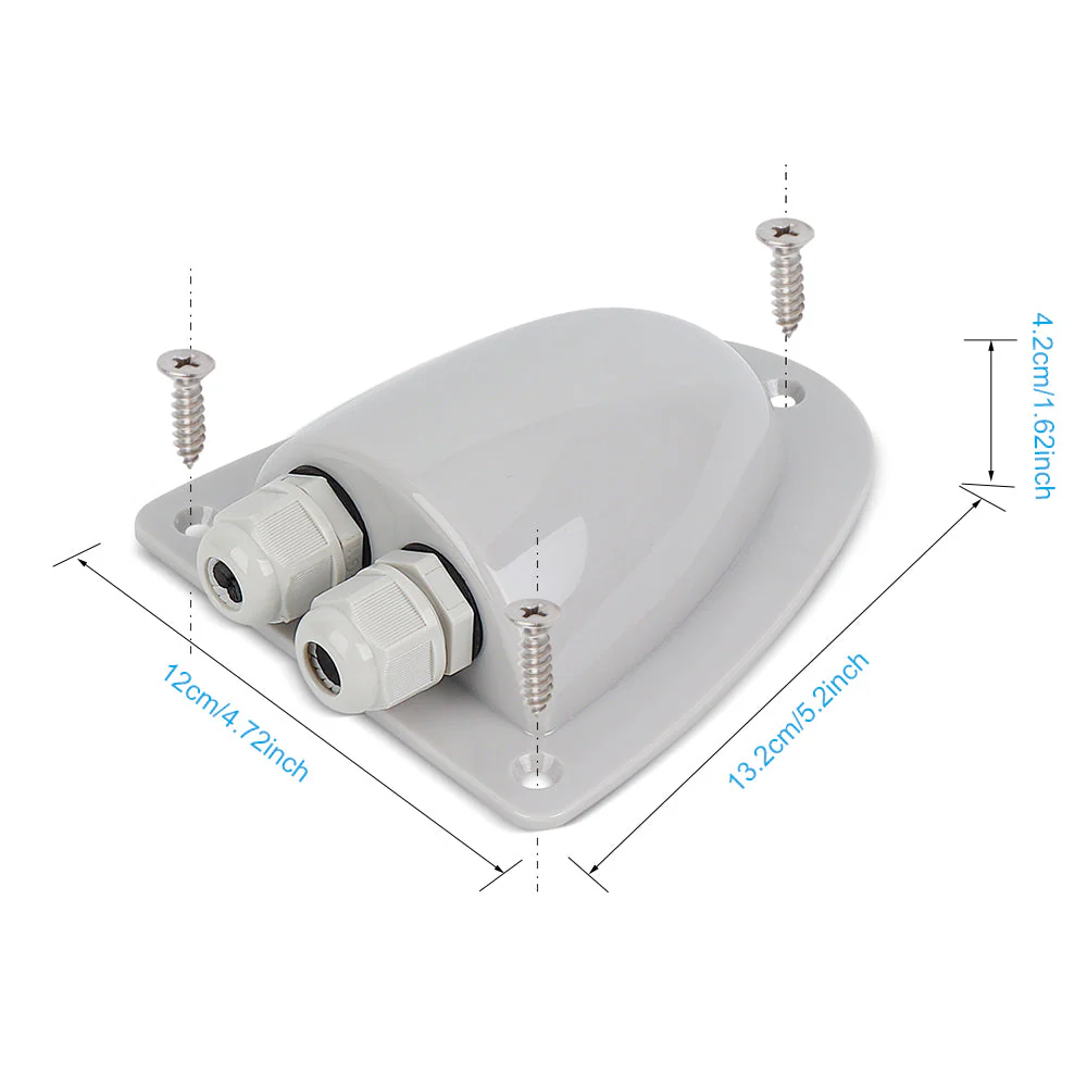 ABS Solar Double Cable Entry Gland Box - Image 7