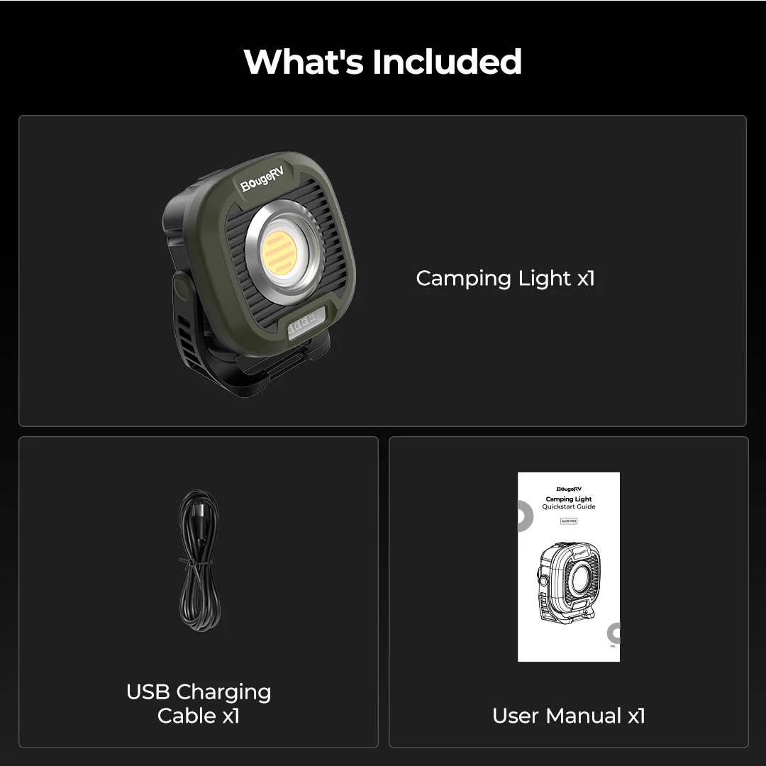 BougeRV AL05 PRO Multifunctional Area Light Waterproof Camping Light - Image 10