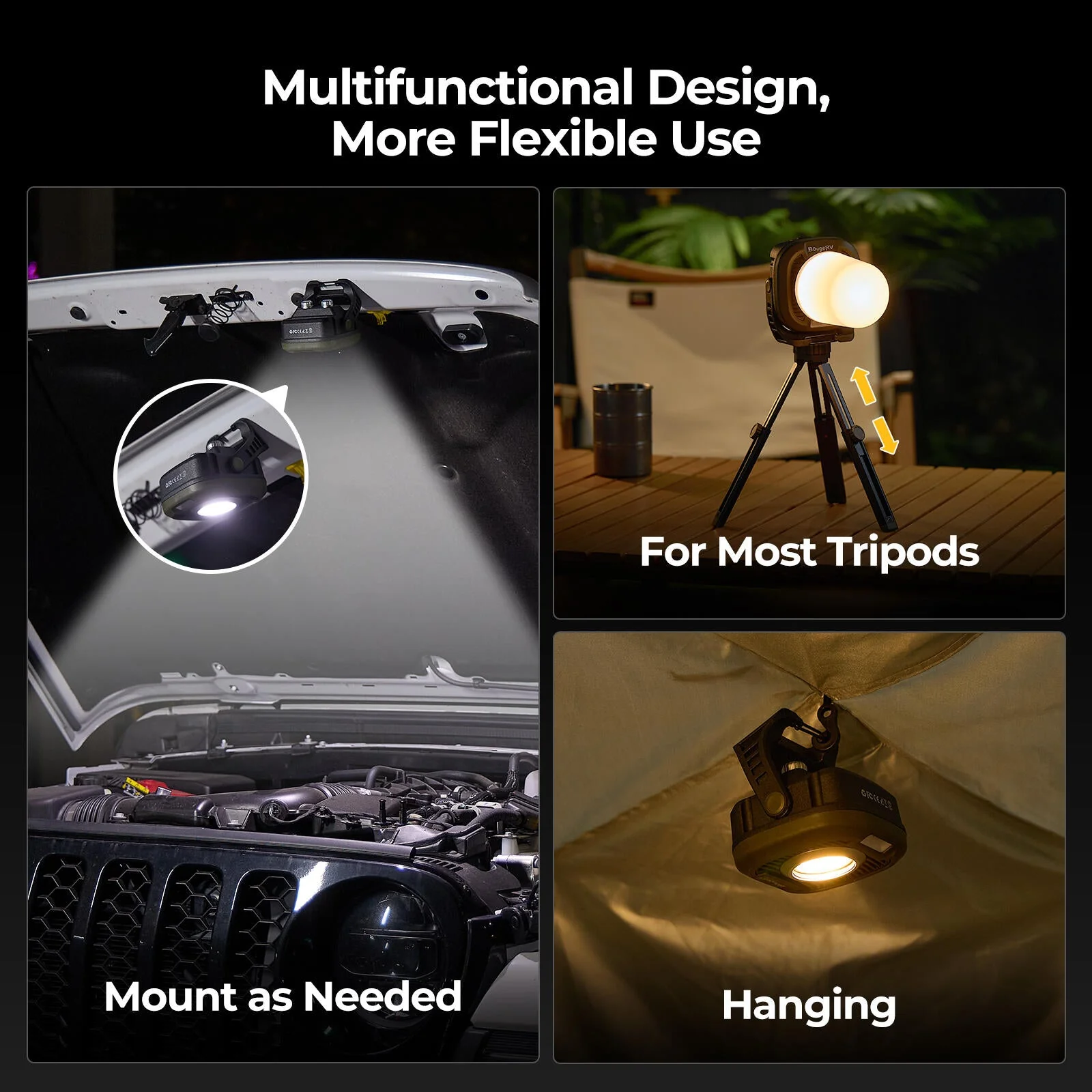 BougeRV AL05 PRO Multifunctional Area Light Waterproof Camping Light - Image 11