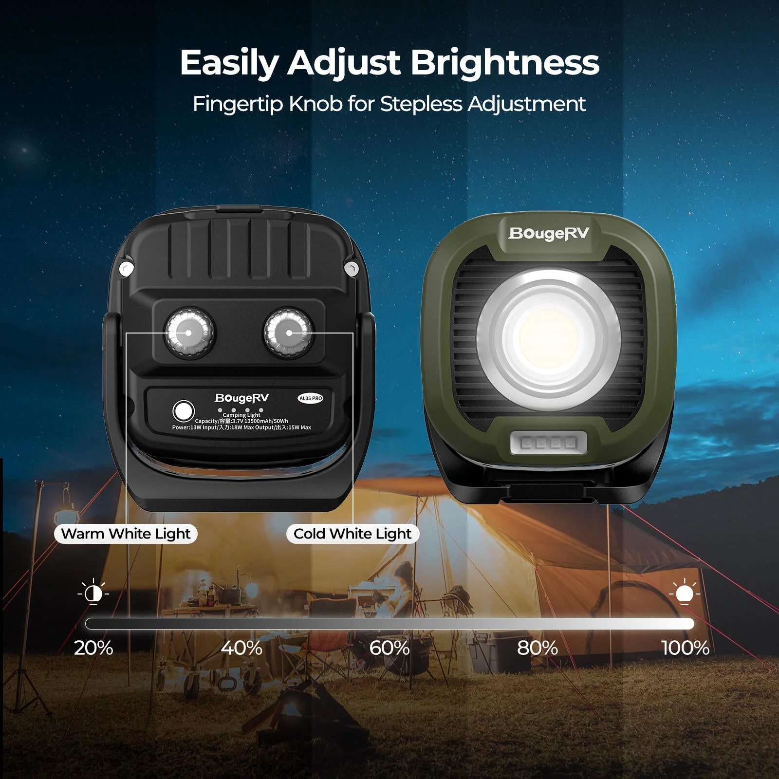 BougeRV AL05 PRO Multifunctional Area Light Waterproof Camping Light - Image 4