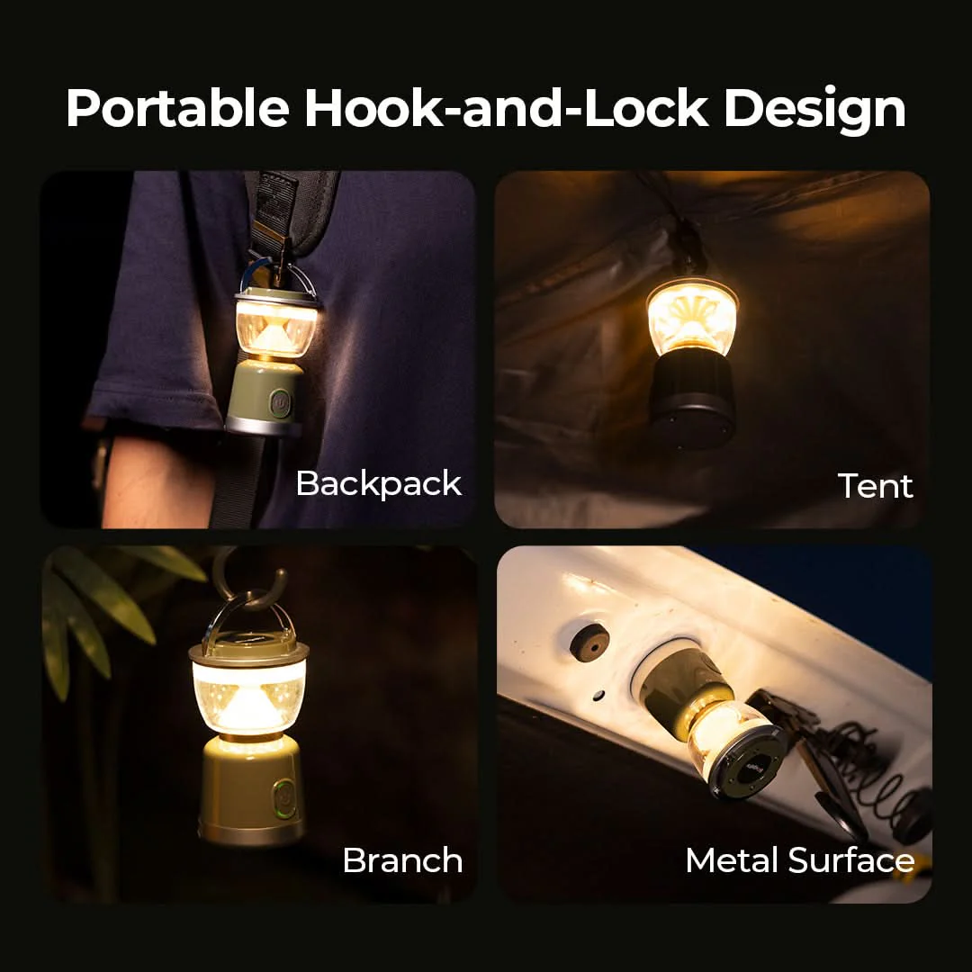 BougeRV AL07 Rechargeable Camping Light Ambient Lantern - Image 10