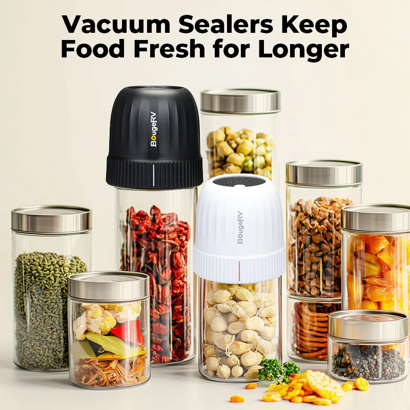 BougeRV Auto Stop Mason Jar Vacuum Sealer Kit - Image 6
