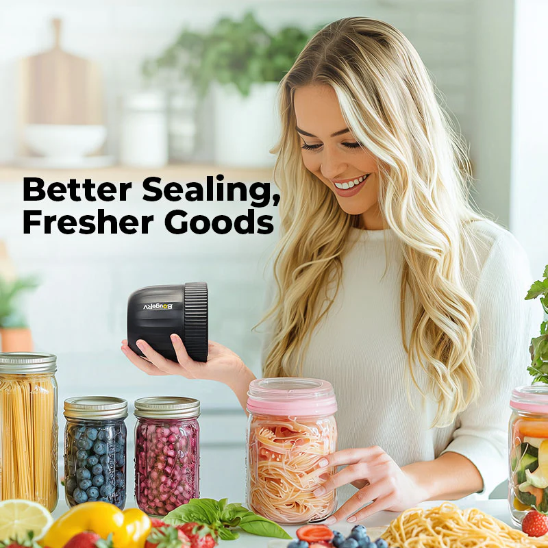 BougeRV Auto Stop Mason Jar Vacuum Sealer Kit - Image 7