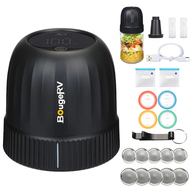 BougeRV Auto Stop Mason Jar Vacuum Sealer Kit - Image 8
