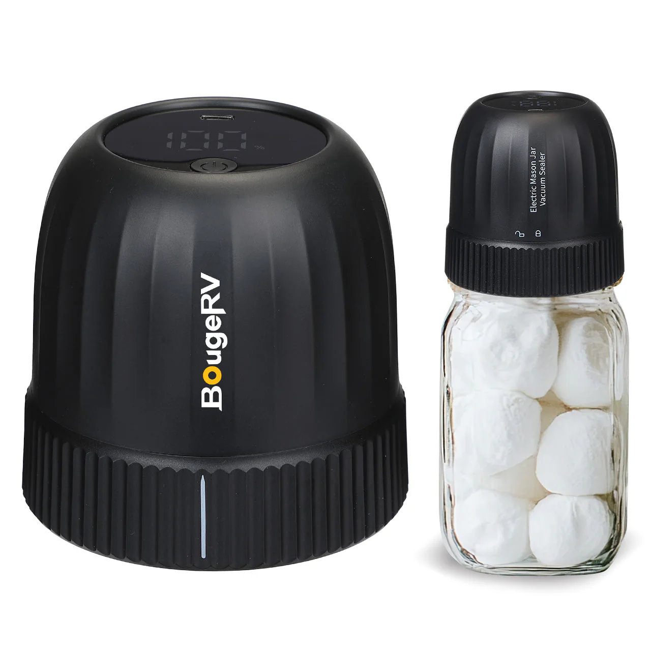 BougeRV Auto Stop Mason Jar Vacuum Sealer Kit - Image 9