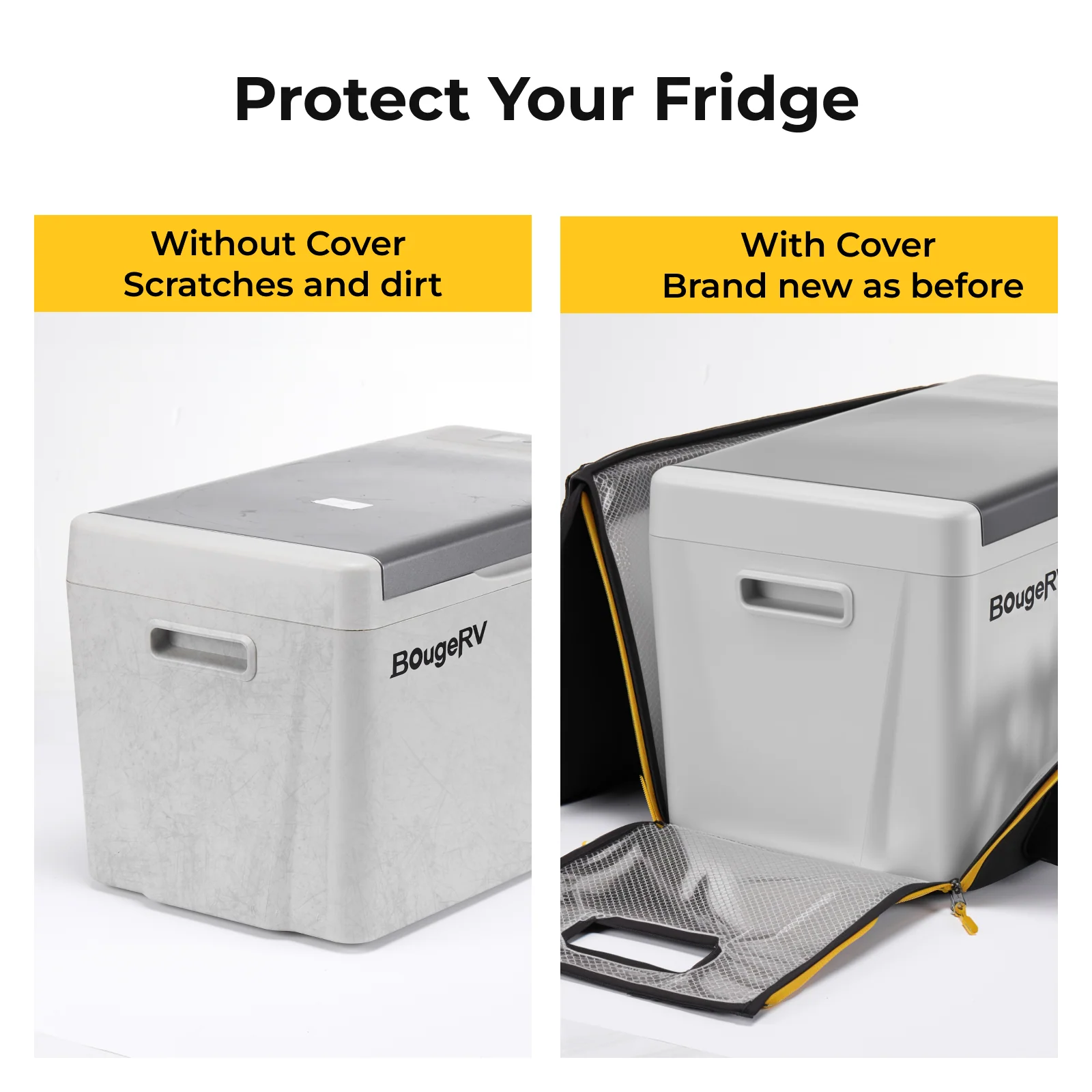 BougeRV 12V 23 Quart Portable Car Refrigerator Cover - Image 3