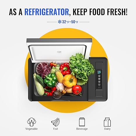 BougeRV 12V 30 Quart (28L) Portable Fridge Black Kit - Image 5
