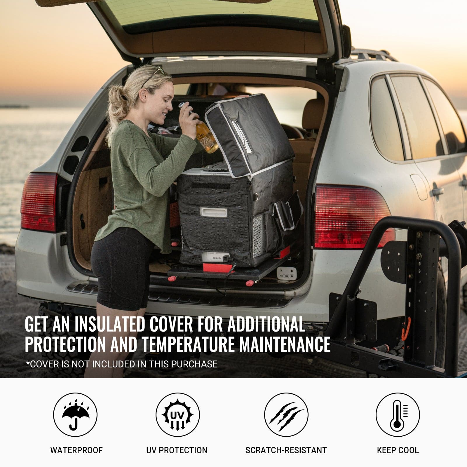 BougeRV 12V 30 Quart (28L) Portable Fridge White Kit - Image 7