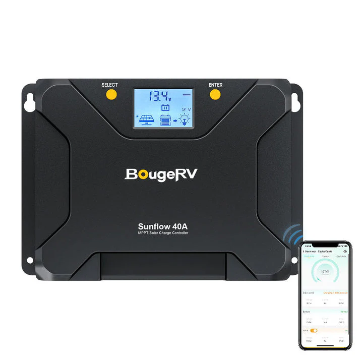 BougeRV Sunflow 40A MPPT Solar Charge Controller 12V/24V - Image 10