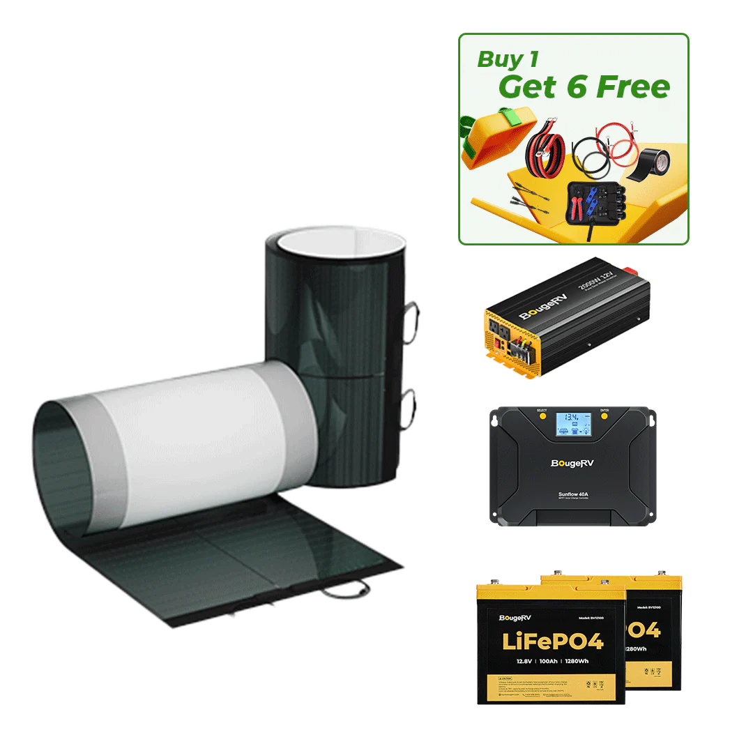 BougeRV 12V 400 Watt CIGS Flexible Solar System Kit - Image 31