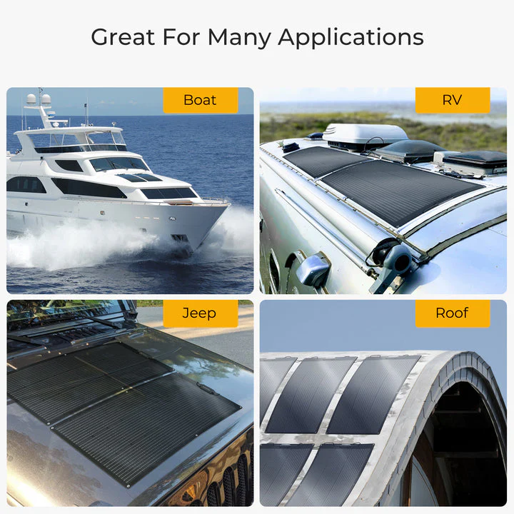 BougeRV 12V 400 Watt Flexible Solar System Kit - Image 9