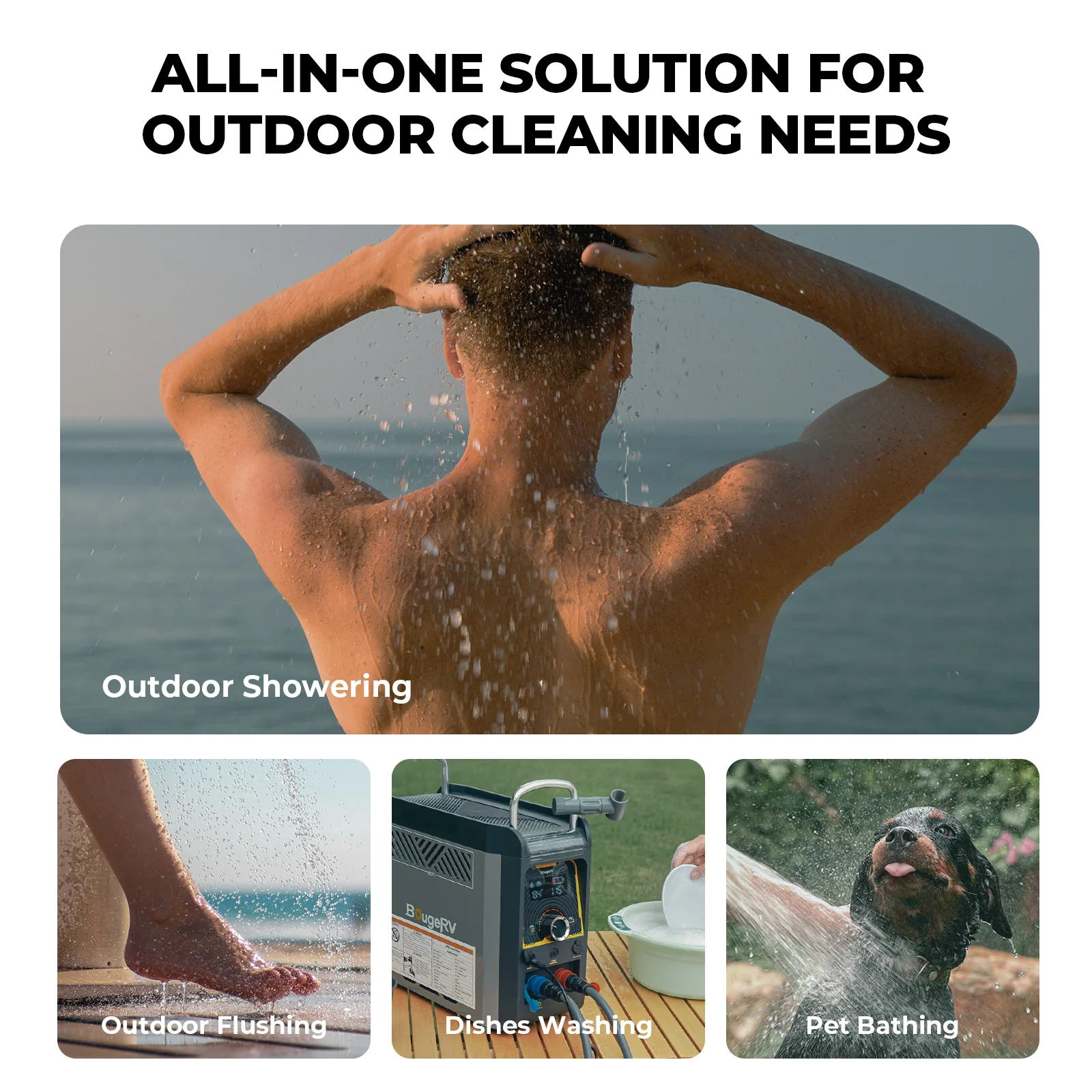 BougeRV Portable Propane Outdoor Camping Water Heater - Image 8