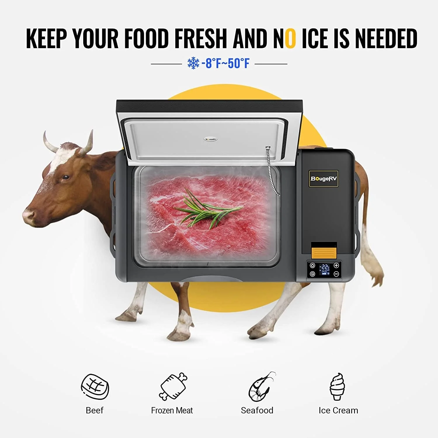CRPRO20 21QT Portable Refrigerator With 220Wh Power Station Kit - Image 4