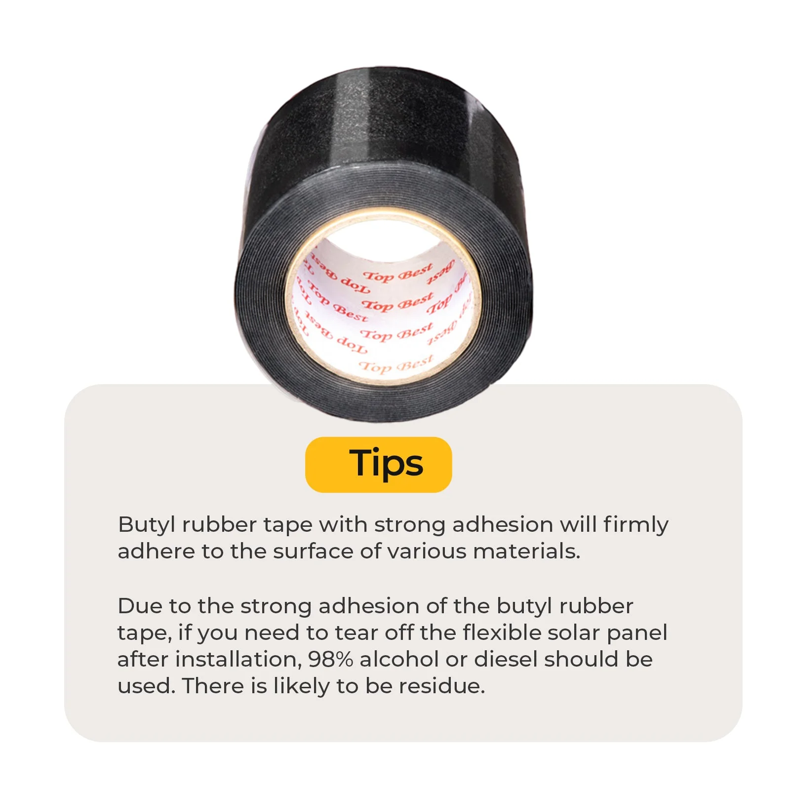 BougeRV Flexible Solar Panel Waterproof Butyl Rubber Tape - Image 7