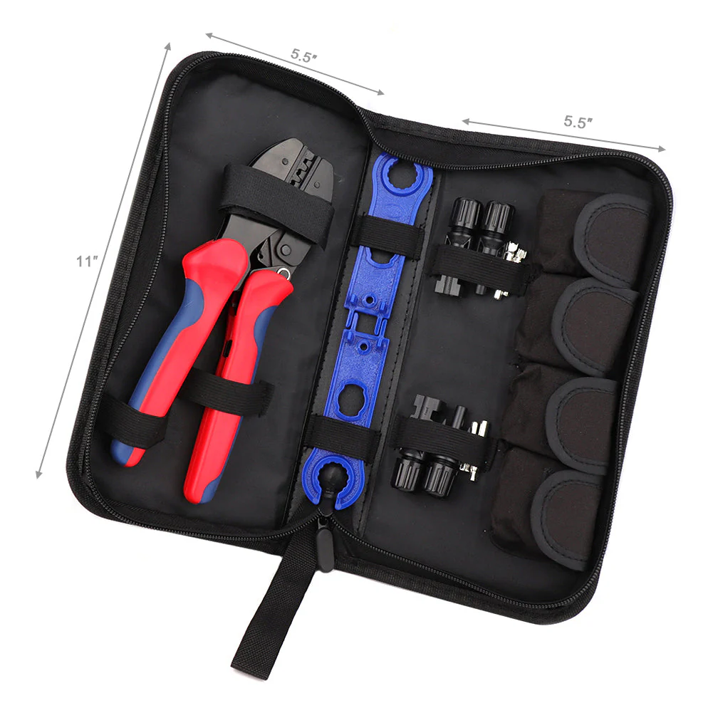 Solar Connectors Crimp Tool Kit for 10/11/12/13 AWG Solar Wire 6 Pairs - Image 3