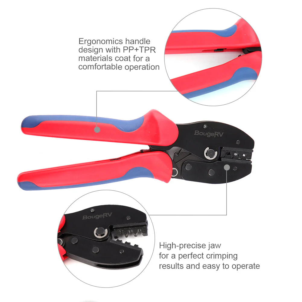 Solar Connectors Crimp Tool Kit for 10/11/12/13 AWG Solar Wire 6 Pairs - Image 5