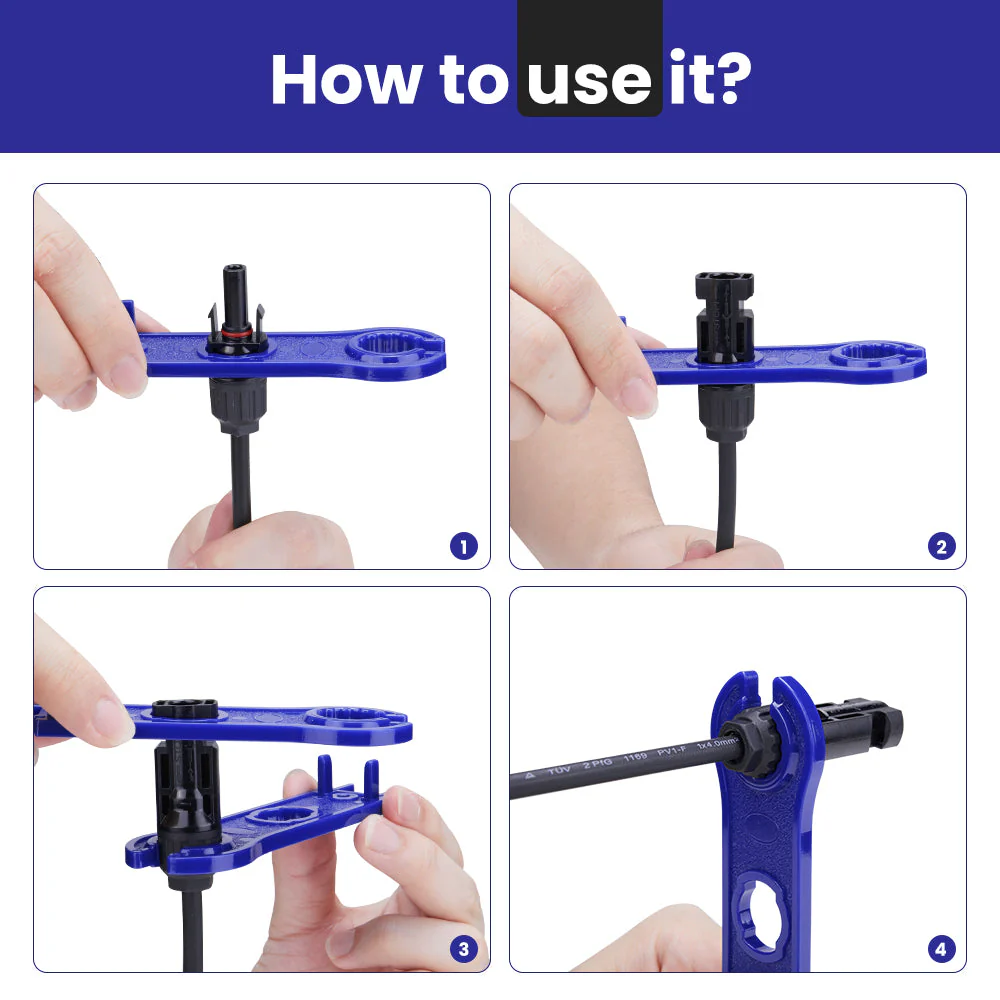 1 Pair Solar Connector Tool Assembly Spanners - Image 4