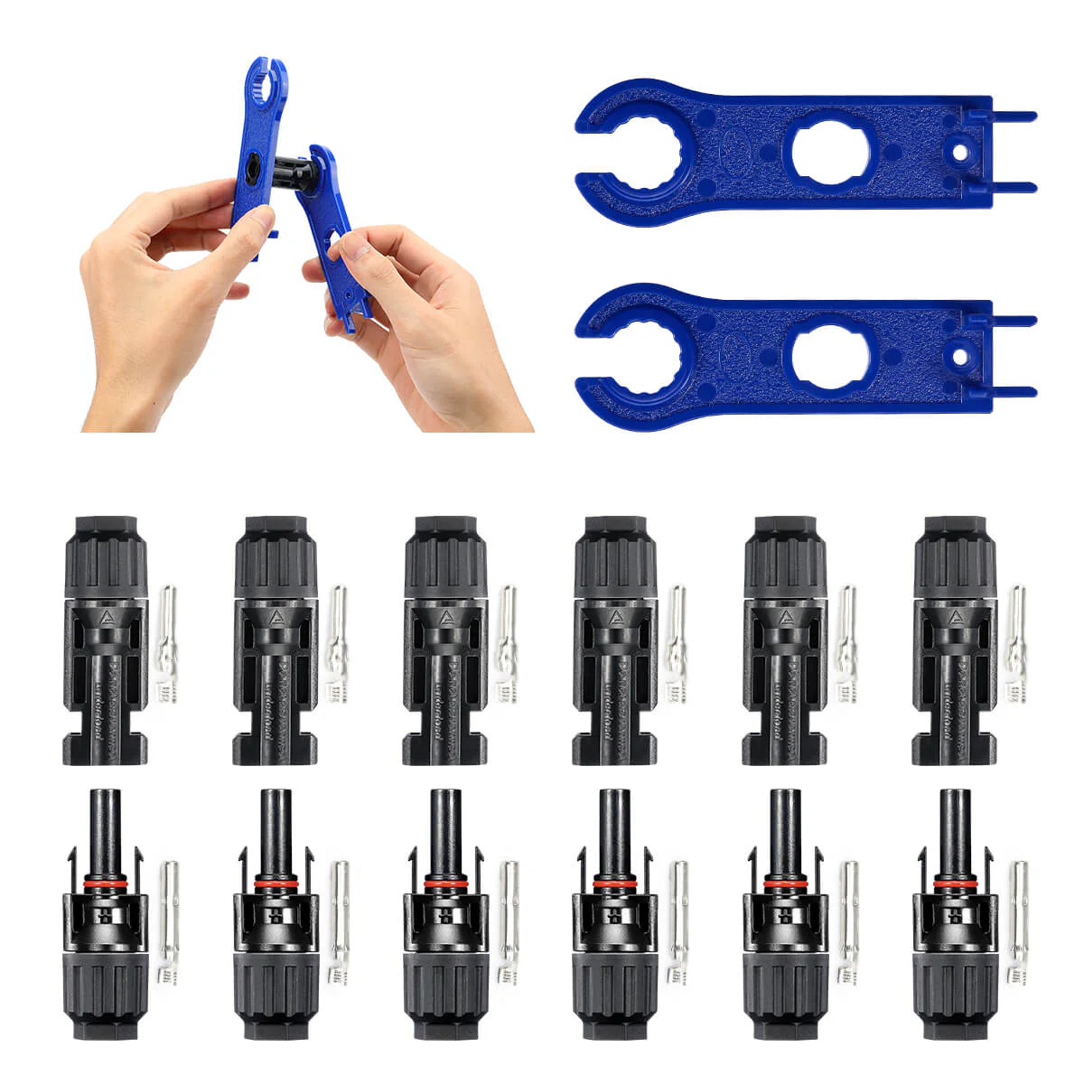 (10AWG) Solar Connectors kits(6Pairs Male/Female &1 pair of spanners) - Image 12