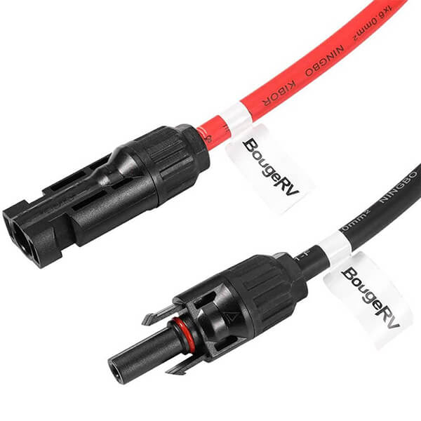 Solar Extension Cable with Extra Free Connectors(xx FT Red+xx FT Black) - Image 4