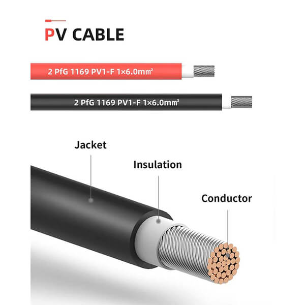 Solar Extension Cable with Extra Free Connectors(xx FT Red+xx FT Black) - Image 6