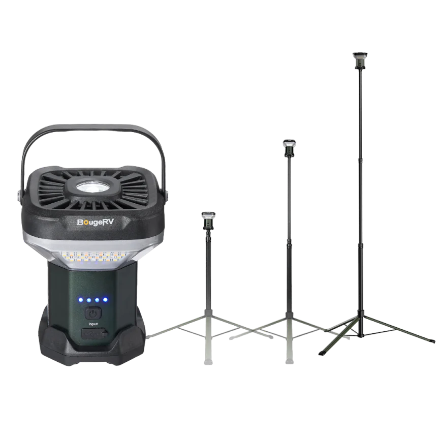 BougeRV Wide-Area Outdoor Camping Telescoping Light