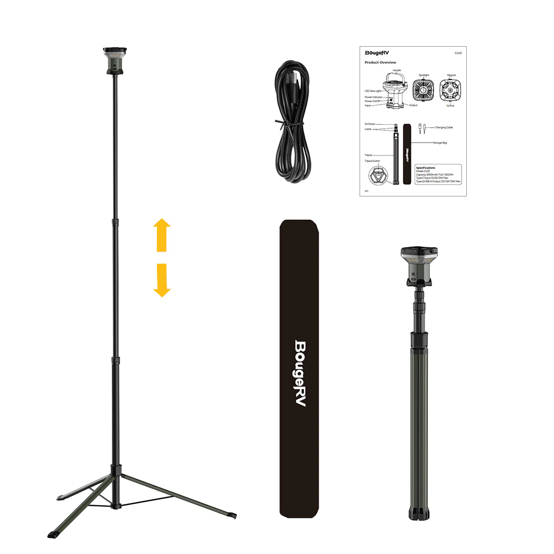 BougeRV Wide-Area Outdoor Camping Telescoping Light - Image 4