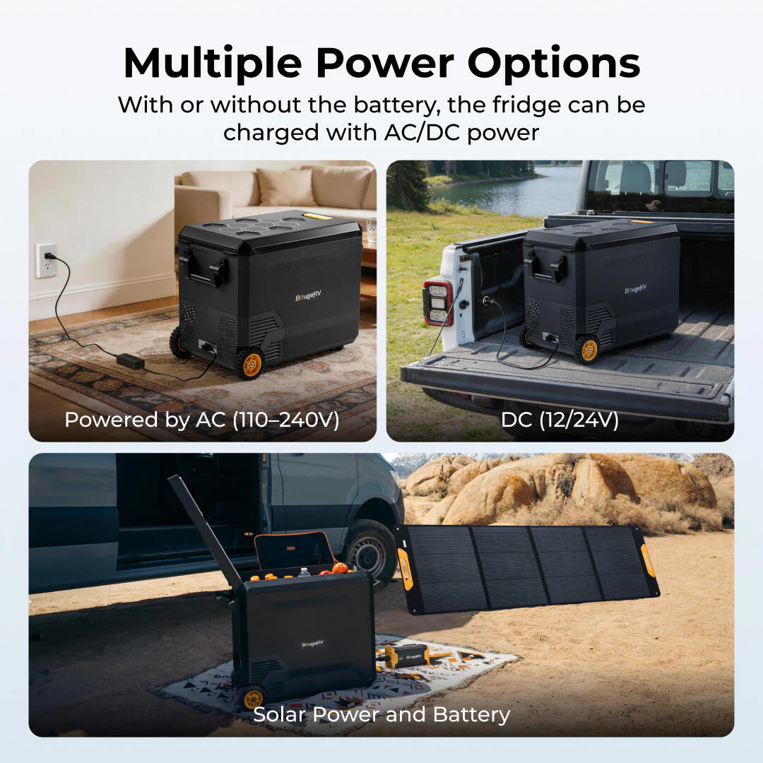 BougeRV ASPEN S50 12V 50QT Portable Fridge with Wheels - Image 8
