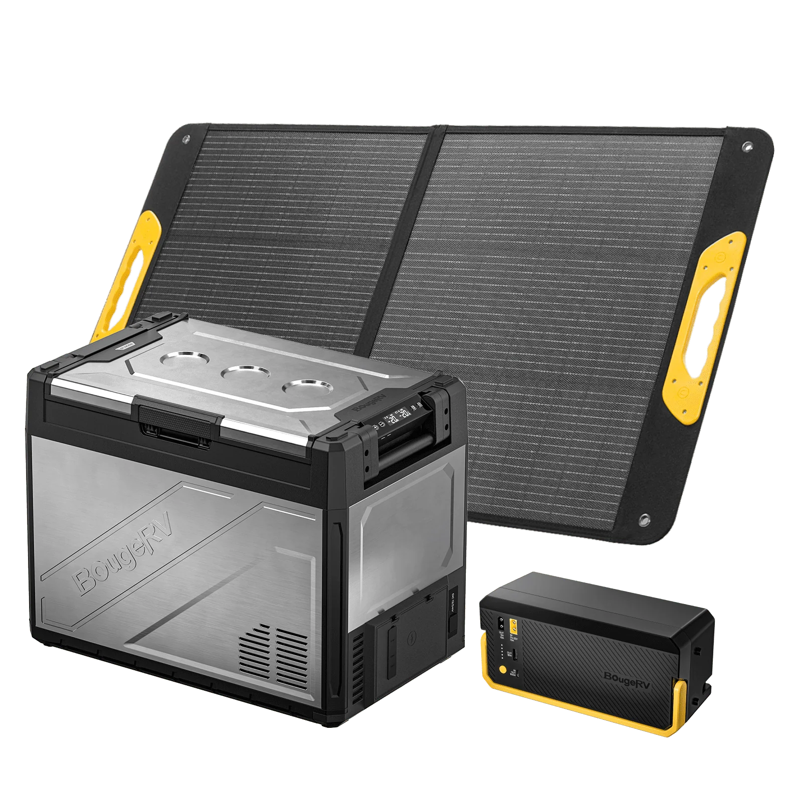 BougeRV New Rocky V3.0 69QT Dual Zone 12V Car Fridge with 240Wh Battery - Image 3